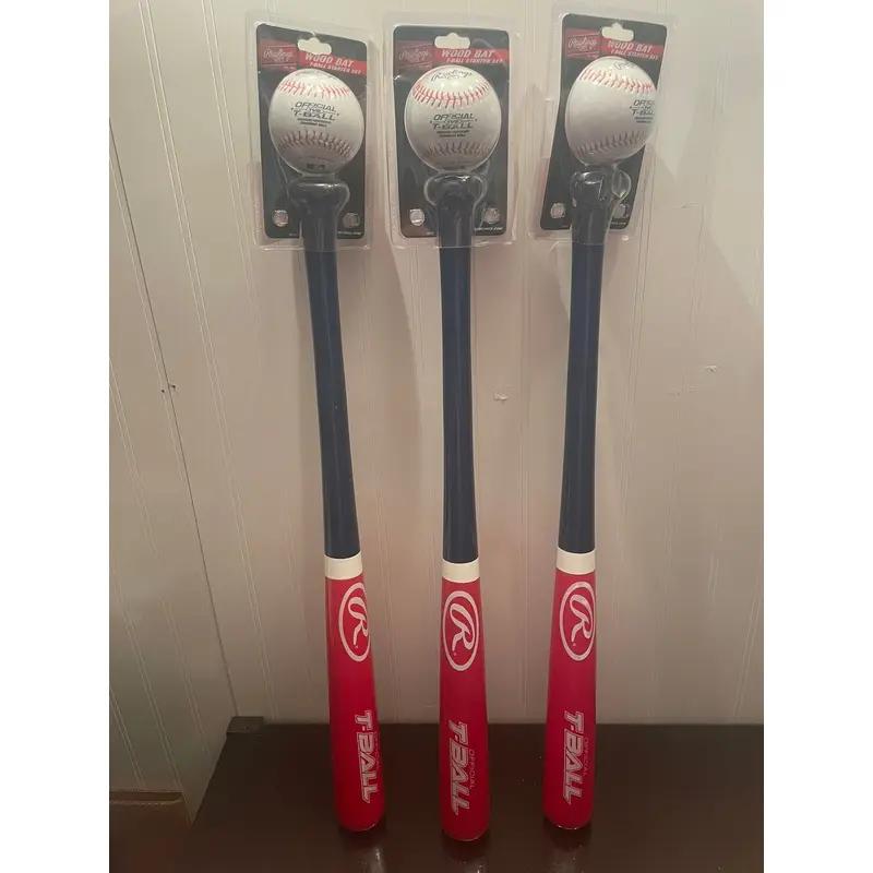 Rawlings T ball starter set bat & ball (New)