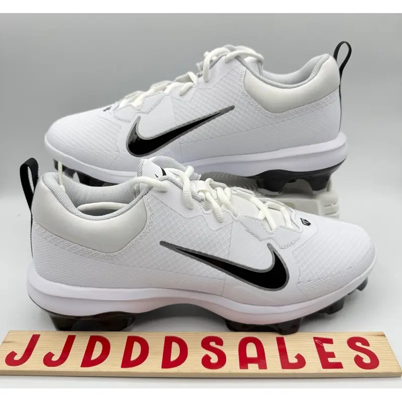 Nike Force Trout 9 Pro MCS Baseball Cleats White Silver FZ0915-102 Mens Sz 12  New