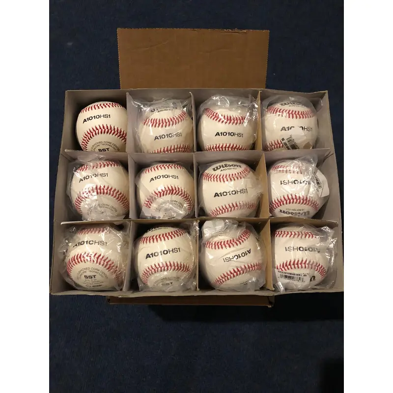 New Wilson 12 Pack A1010 High School (1 Dozen) Baseballs