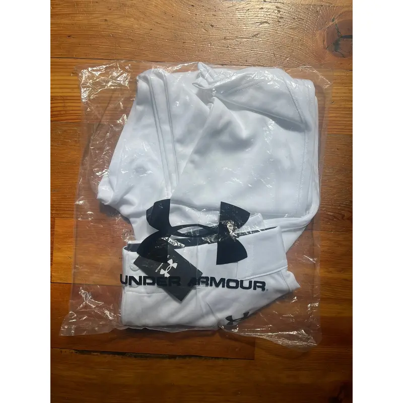 White Men's XL Adult Under Armour Game Pants (New)