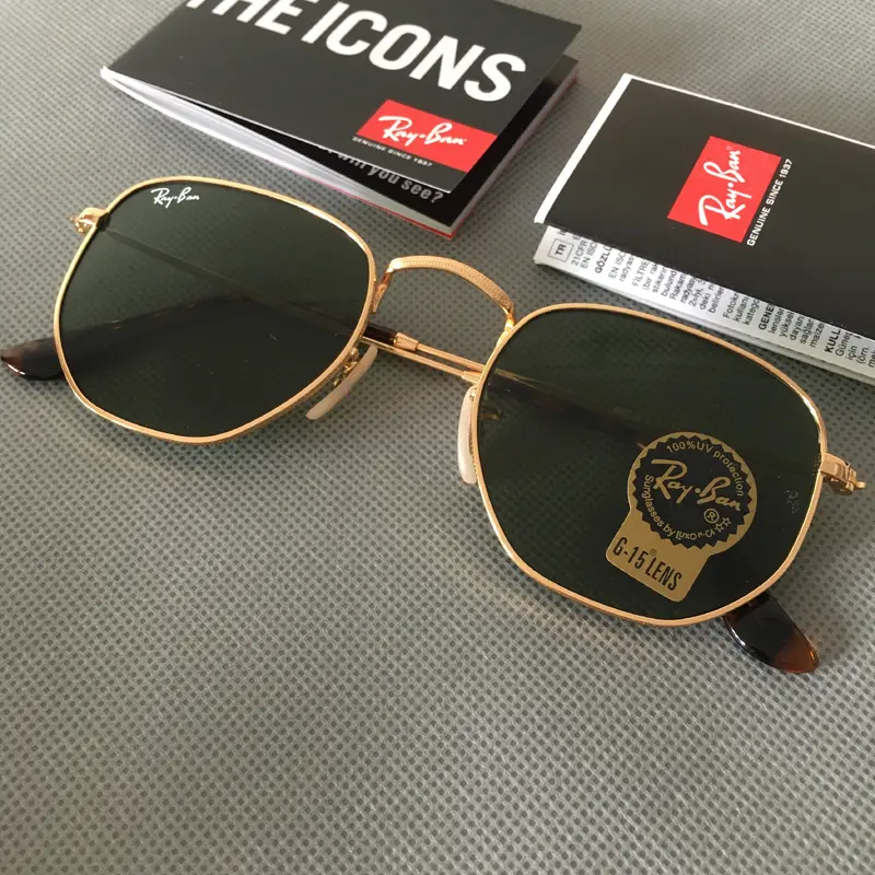 Ray-ban dark Green Lens Sunglasses Unisex New Adult One Size Fits All vintage