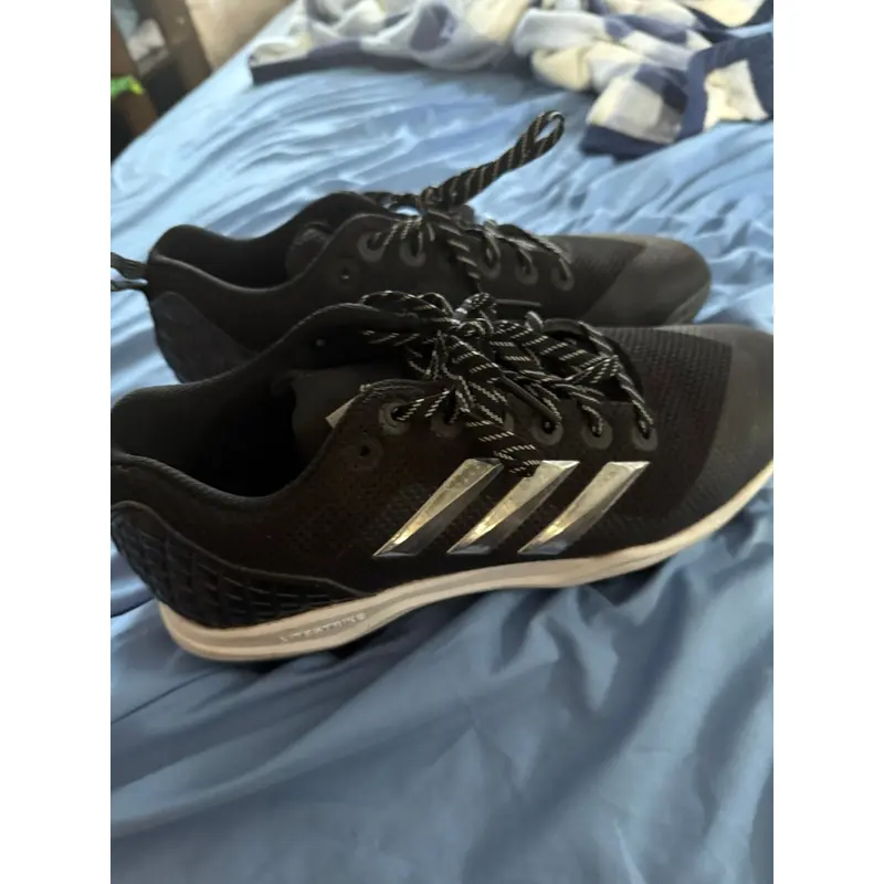 Black Men's Size M 11.5 (W 12.5) Adult Adidas Low Top Adizero Molded Cleats (New)