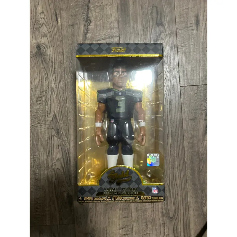 Gold NFL Russell Wilson, Funko, Pop vinyl figure