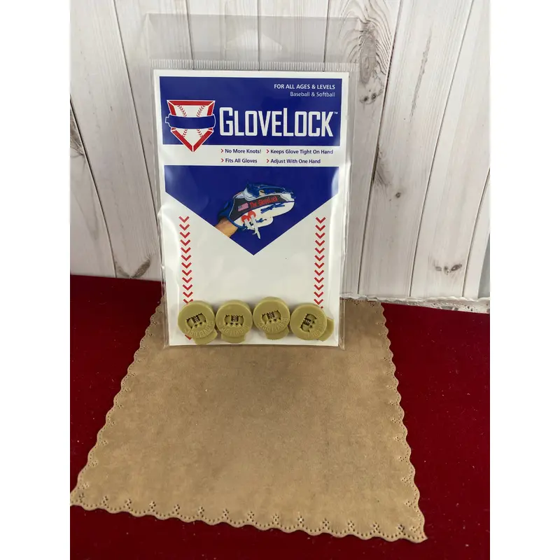 New Gold Glove Locks Keep Baseball Glove Laces Tight Free Shipping USA Only
