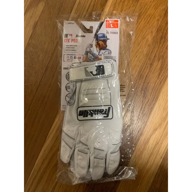 Franklin CFX Pro White Batting Gloves Adult Large