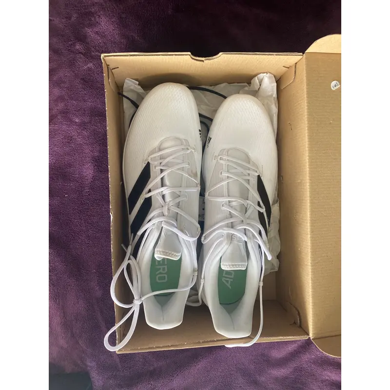 White Men's Metal Low Cut Adizero Afterburner