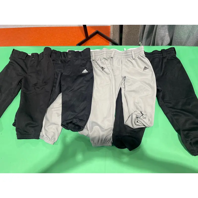 Bundle 5 Pairs Black & Gray Used Small & XS Youth Unisex Adidas Game Pants