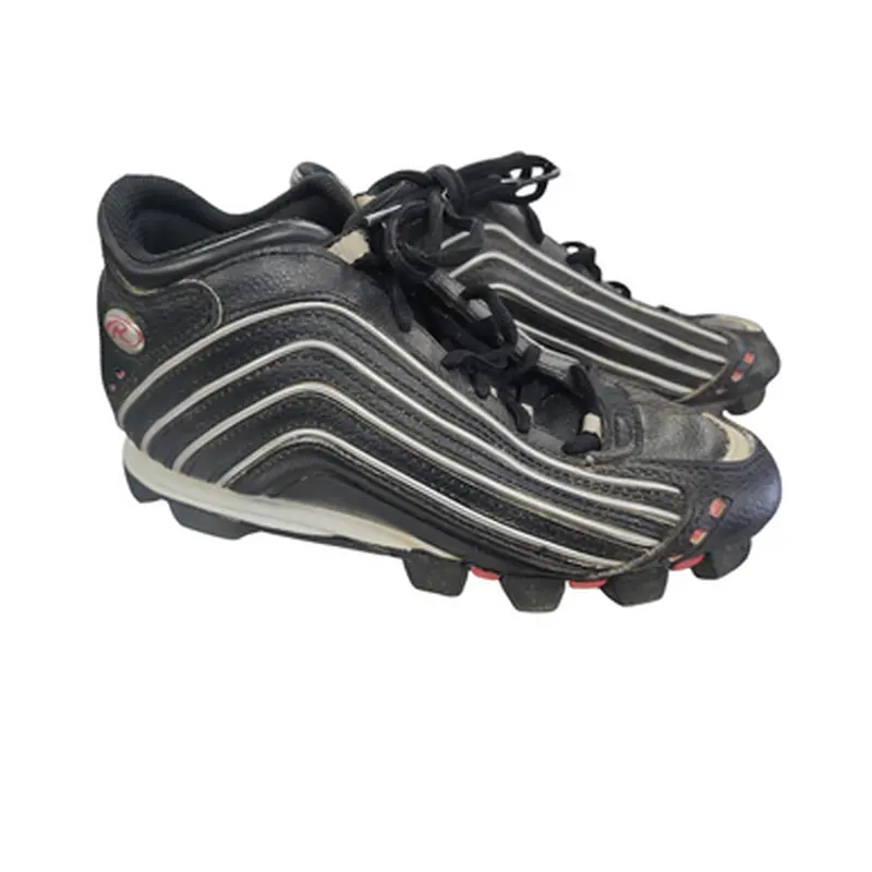 Used Rawlings BASEBALL CLEATS BB/SB Cleats Black Junior 03.5 11849-S000011548