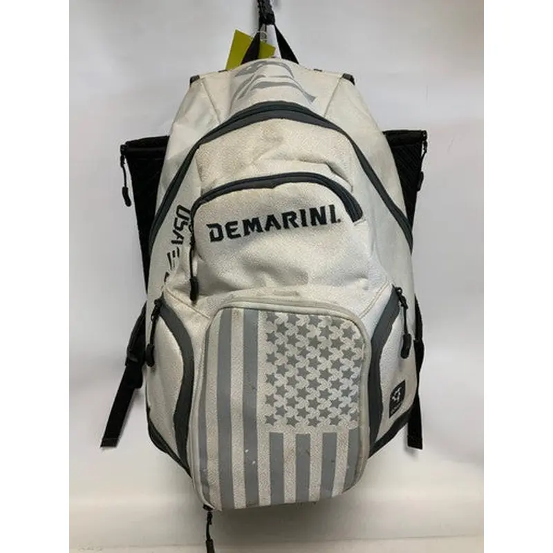 Used Demarini DOUBLE BAT BB/SB Player Backpack White 11823-S000033277