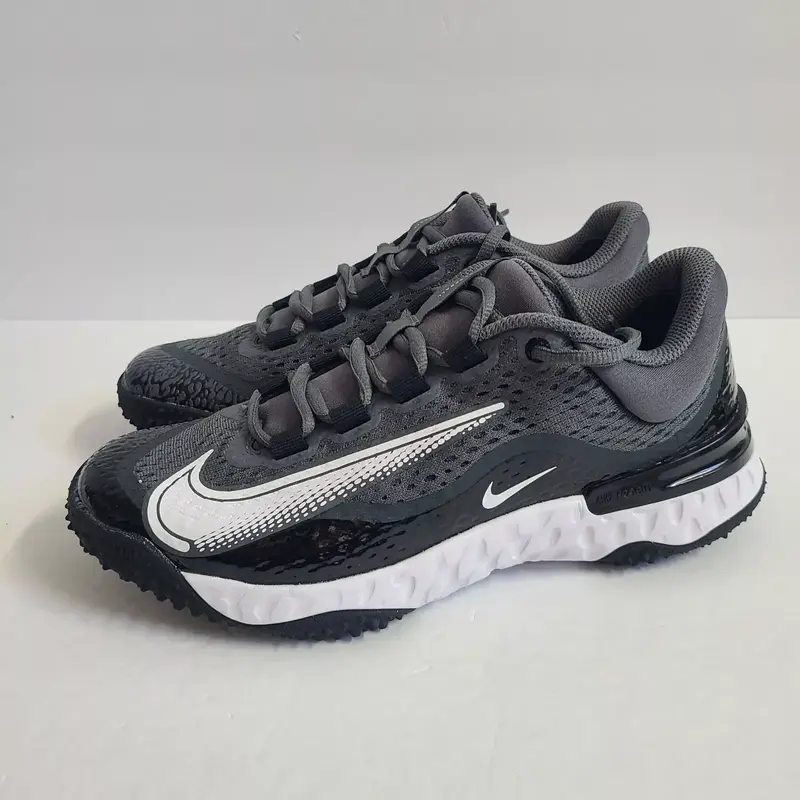 Nike Alpha Huarache Elite 4 Turf Baseball Shoes DJ6523-011 Size 9 Black