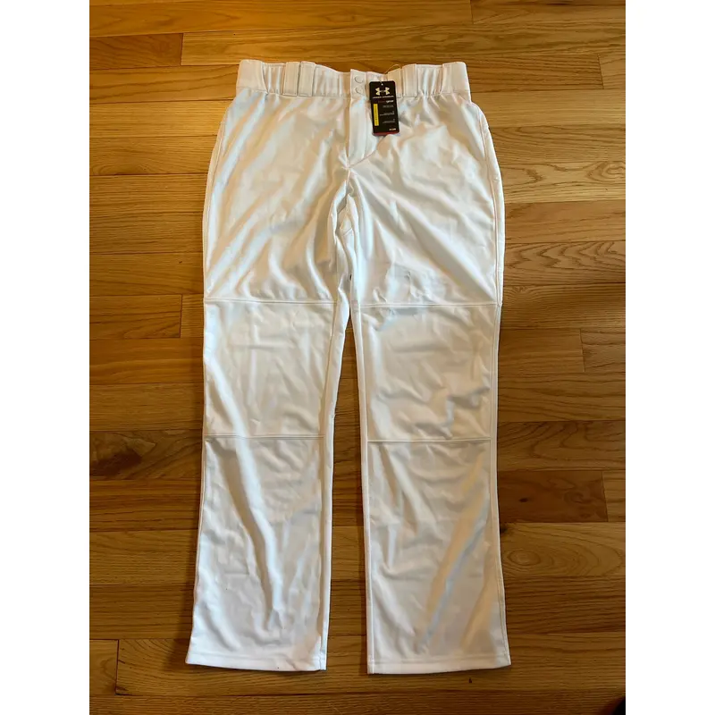 Under Armour Baseball Pants. White. Size XL