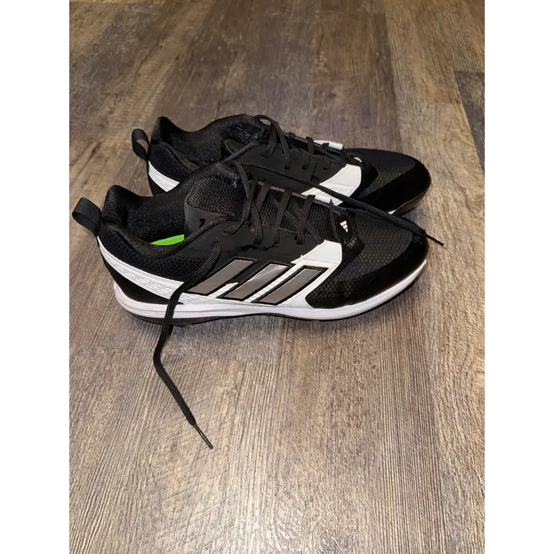 Black Men's Size M 12.0 (W 13.0) Adult Adidas Low Top Icon 8 Metal (Used)