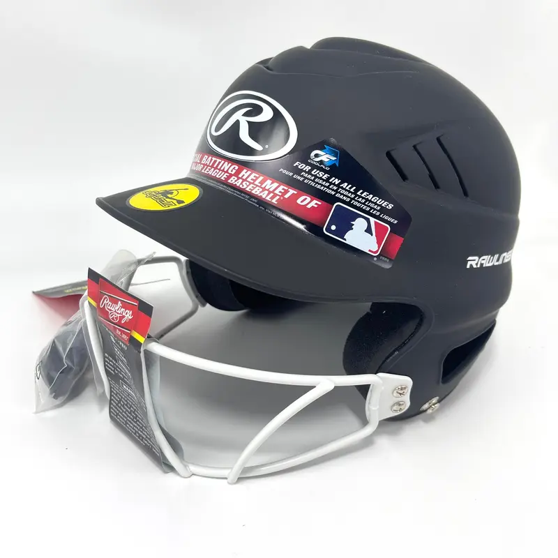 Rawlings Coolflo Fastpitch Softball Batting Helmet  Black, New, One Size (6-1/2 to 7-1/2)