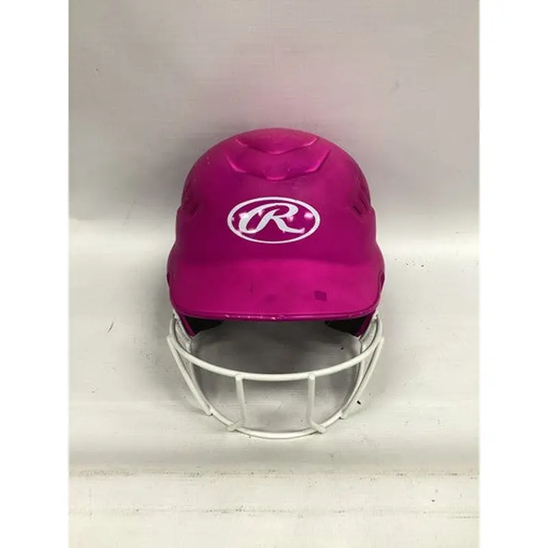 Used Rawlings RCFH Batting Helmet w/Mask Purple SM 11851-S000033506