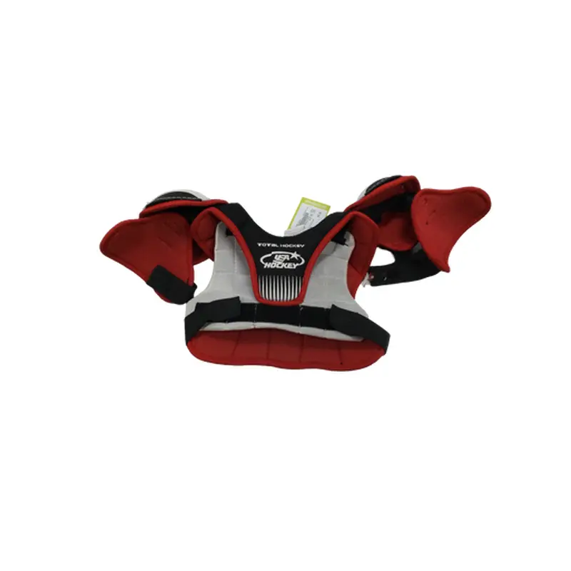 Used TOTAL HOCKEY Junior Shoulder Pads White/Black/Red SM 11613-S000146351