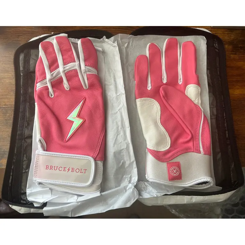 BRUCE BOLT Meg Rem Short Cuff adult large Batting Gloves, Brand New