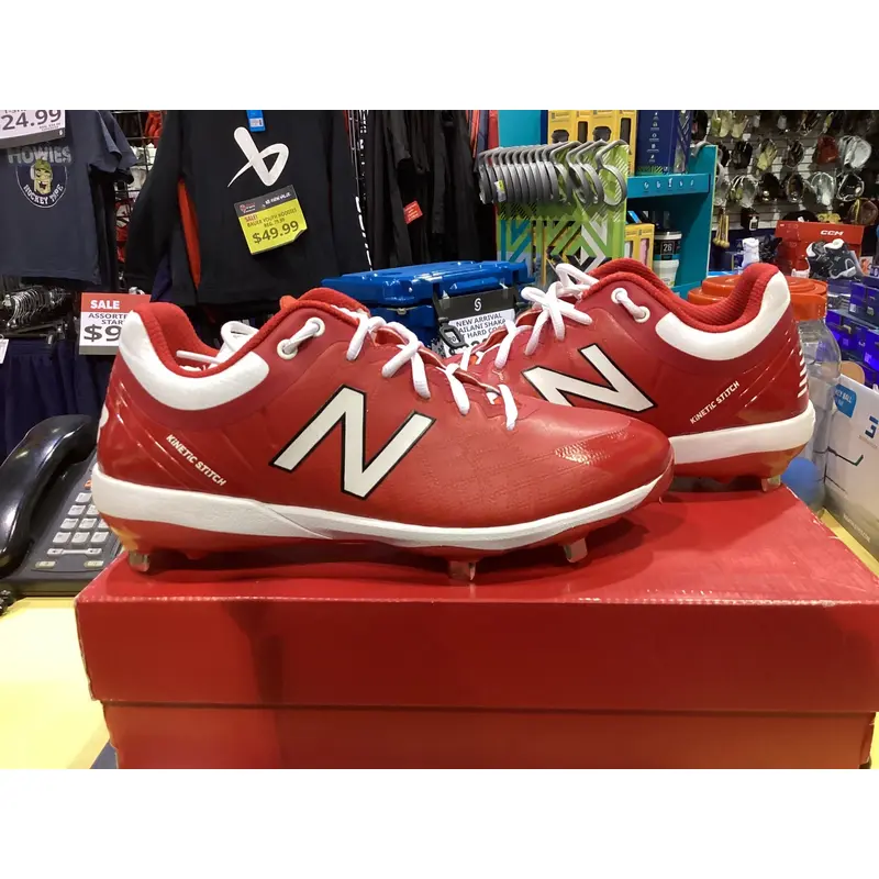 Red New Adult Men's Size 10 (Women's 11) Metal New Balance Low Top