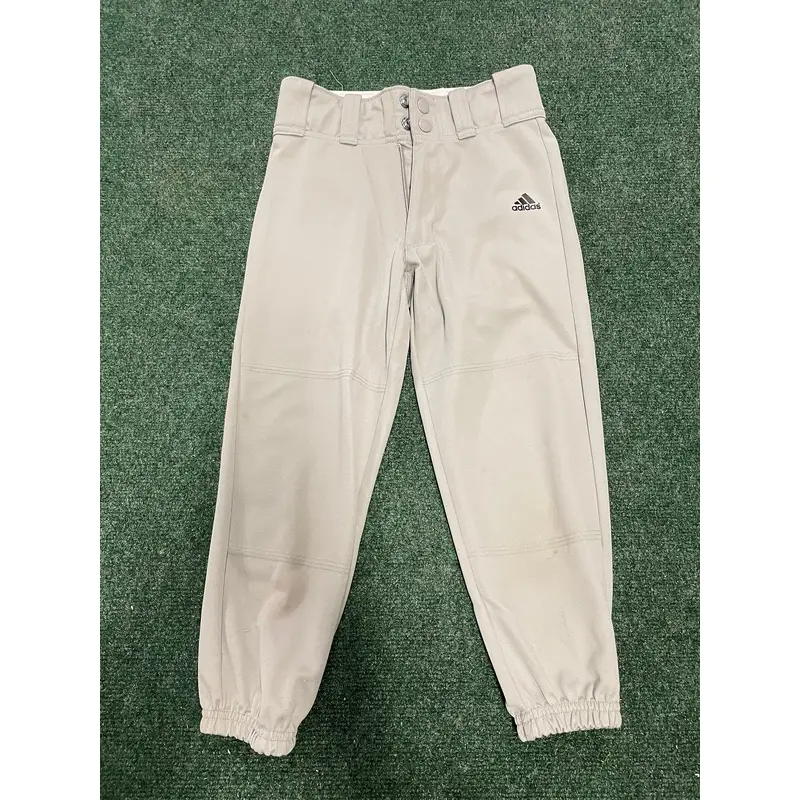 Adidas Baseball Pants Youth XS Gray