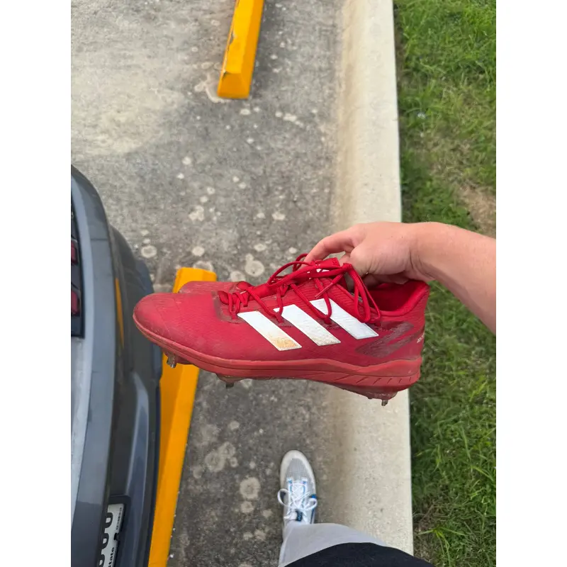 Red Men's Size 13.0 (W 14.0) Adult Adidas Low Top Adizero Metal (Used)