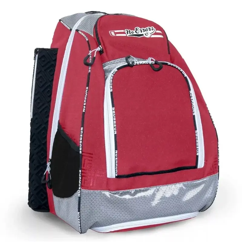 NO ERRORS (NWT) RBP Baseball Softball Coaching Backpack Bat Bag RED