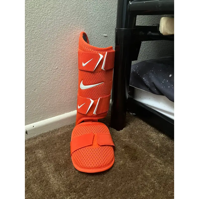 Orange Senior Nike Shin Guards (New)
