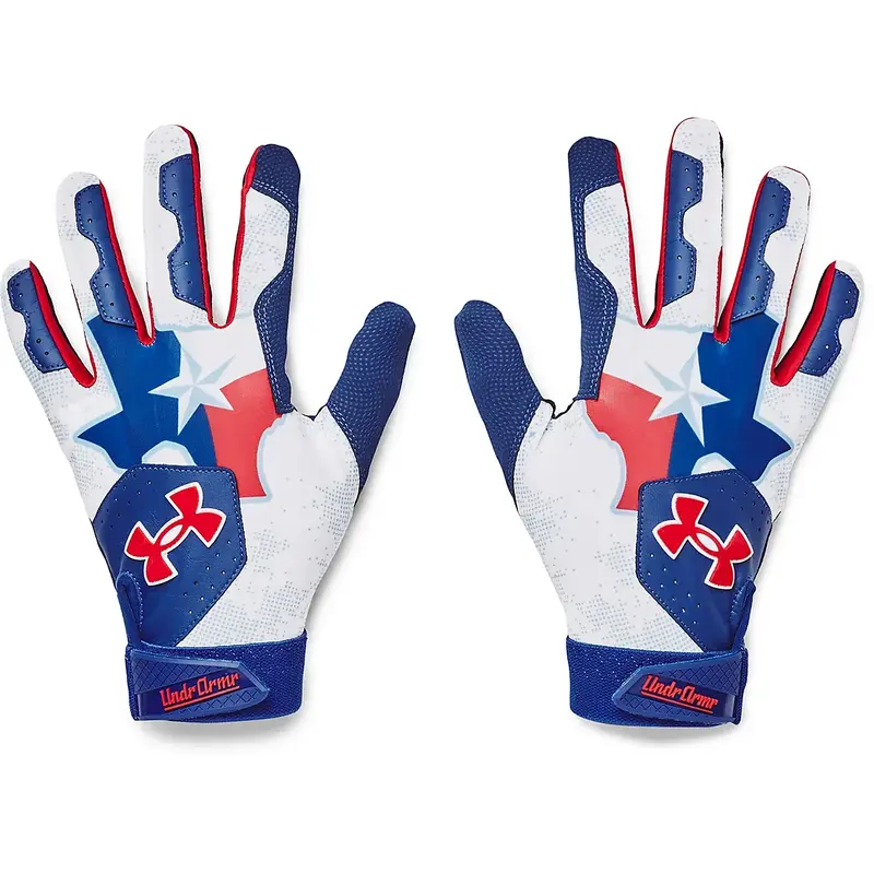 NWT men's XL Under Armour clean up stars/texas flag Batting Gloves