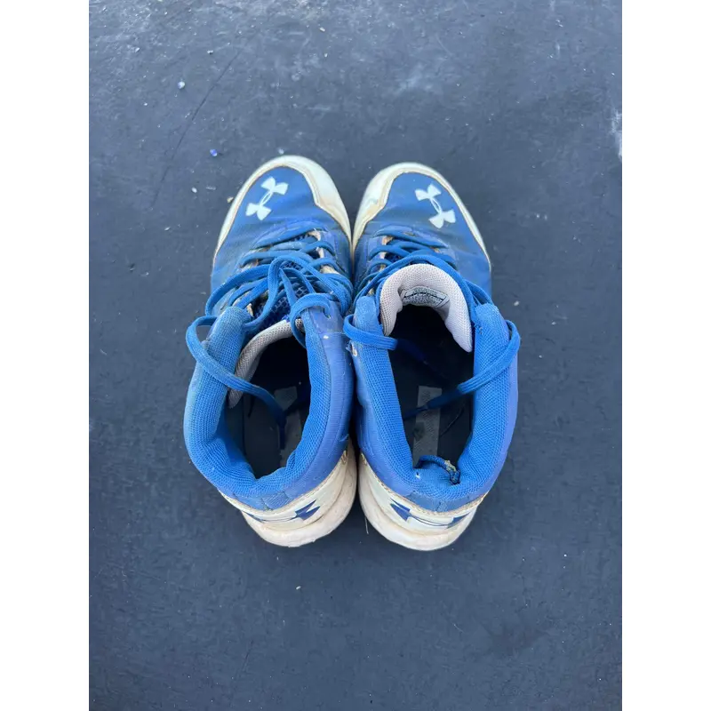 Blue Kid's Molded Cleats High Top
