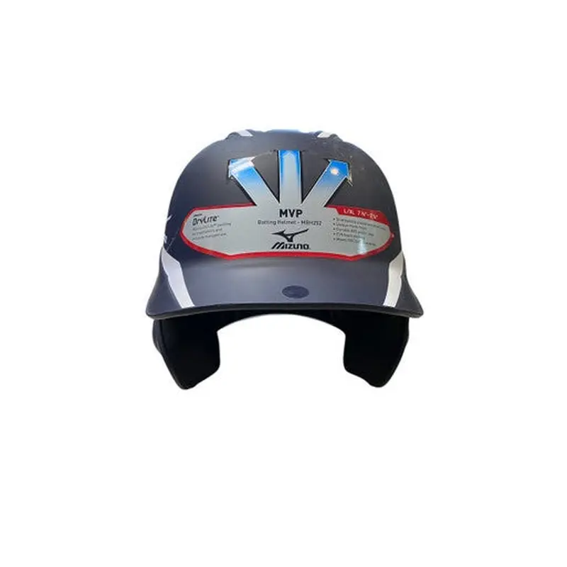 Used Mizuno MVP MBH252 Batting Helmet No Mask Navy Blue L/XL 11706-S000356849