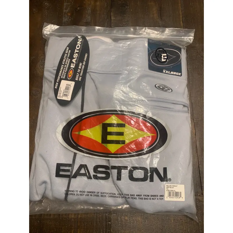 Easton Pro CPS Baseball/Softball Pants, Grey w/ Black Piping, XXL