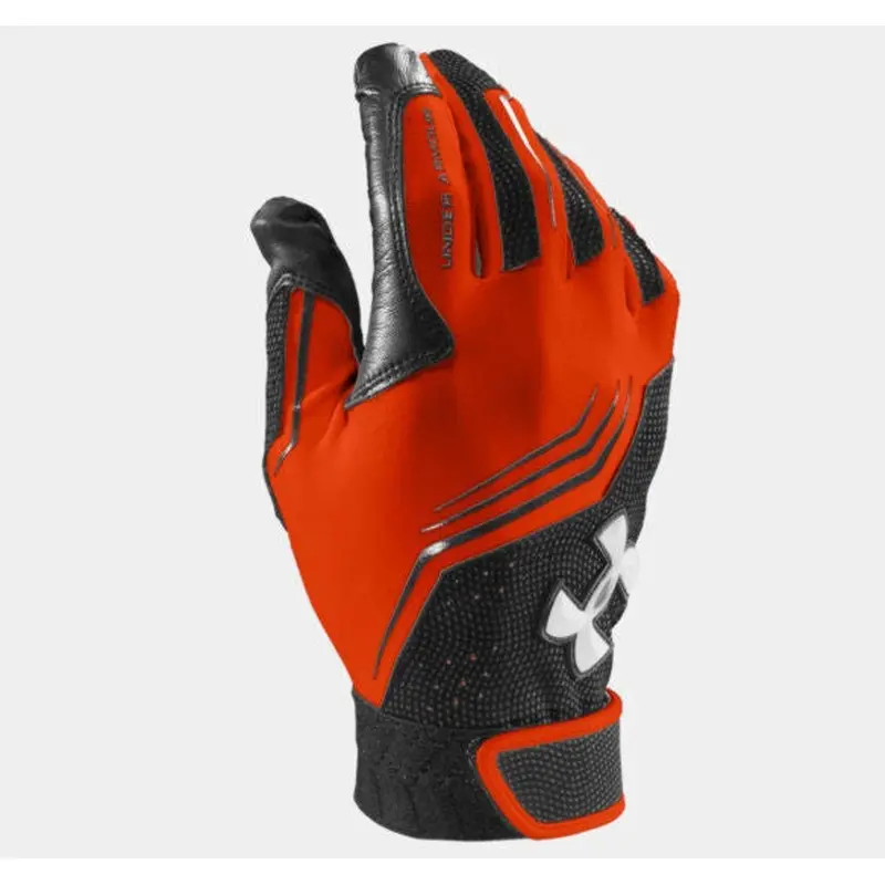 Under Armour Clean Up Batting Gloves Dark Orange NEW 1243731-860