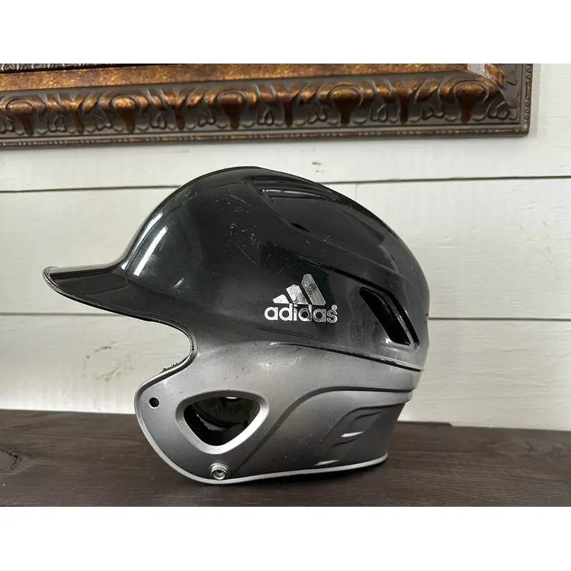 Adidas Triple Stripe Batting Helmet (Used) Black & Silver