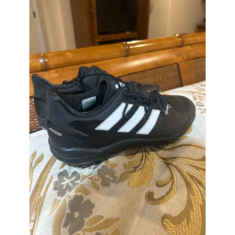 Black Men's Size 13.0 (W 14.0) Adidas Low Top Metal Adizero (New)