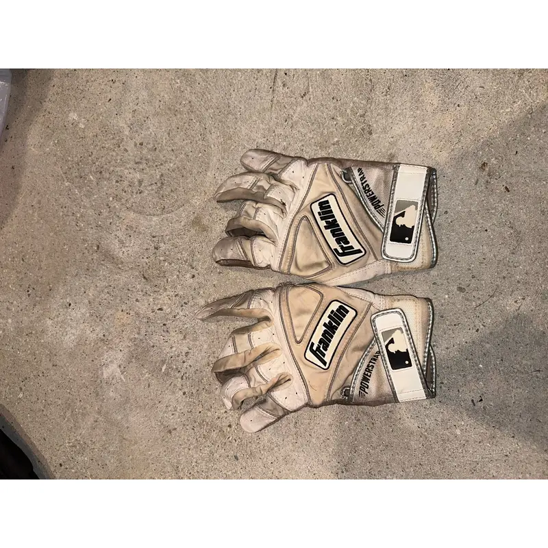 Used Large Franklin Powerstrap Batting Gloves