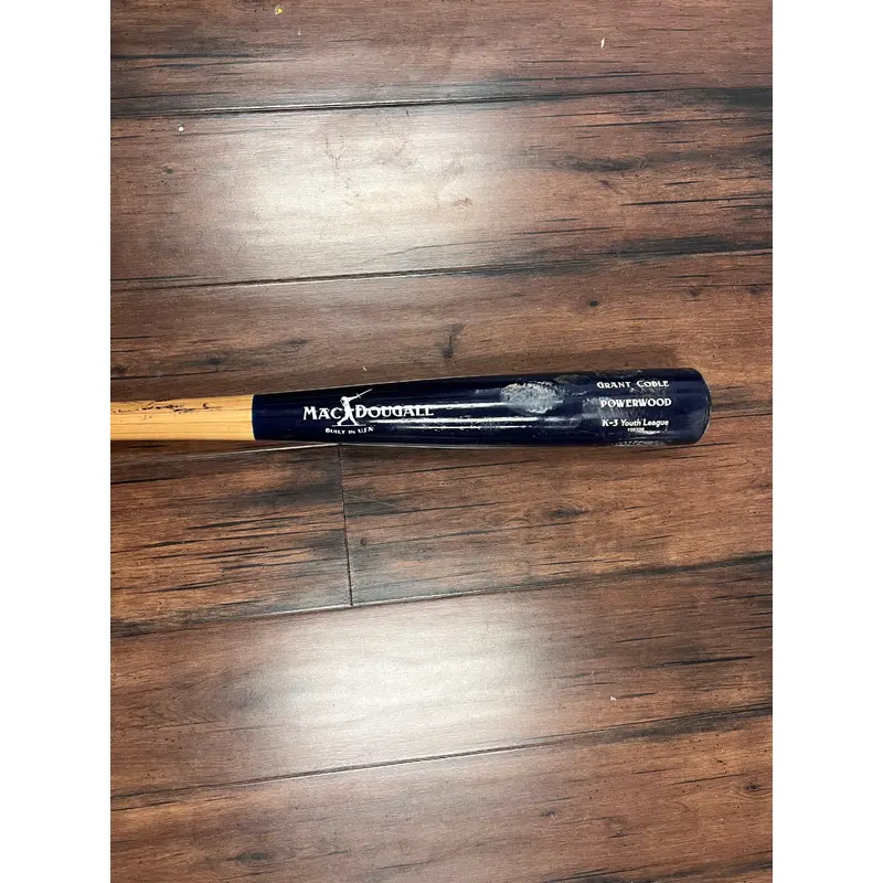 Mac Dougall POWERWOOD K-3 YOUTH WOOD BASEBALL BAT 27"