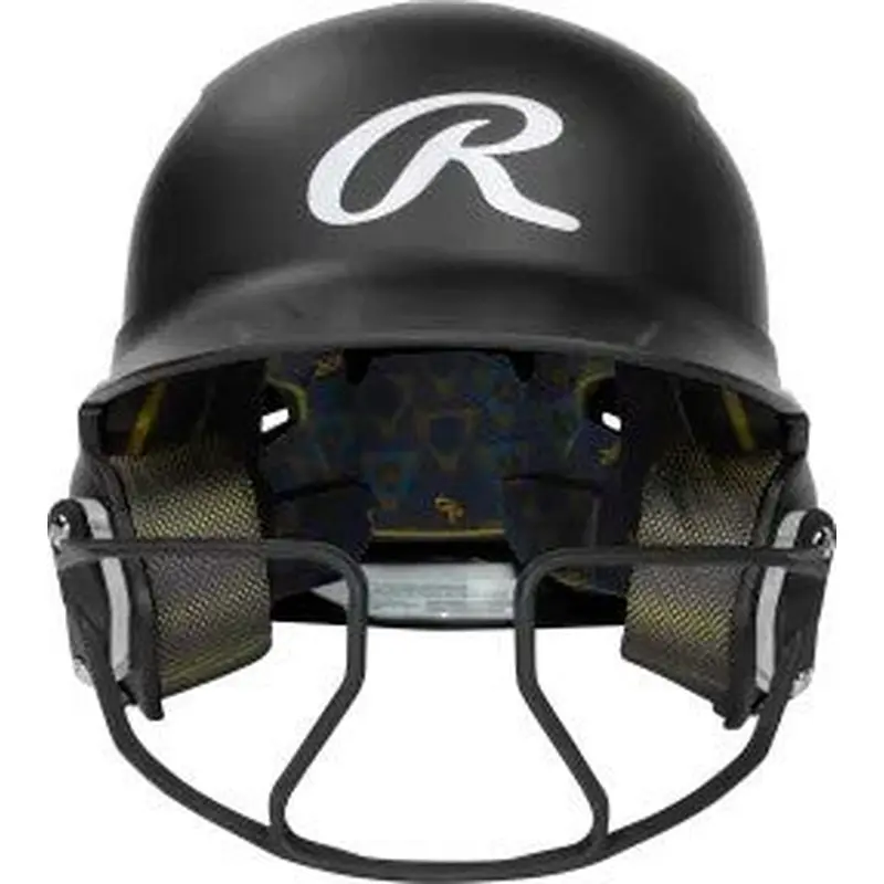 New Rawlings Mach Hi-Viz Softball Helmet Senior Black 11506-RAWMCHVIZSB