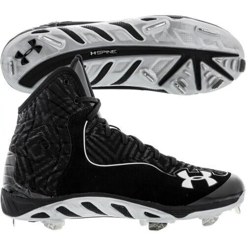 Under Armour Men's UA Spine Highlight ST Baseball Cleat Black 1241773-001 NIB