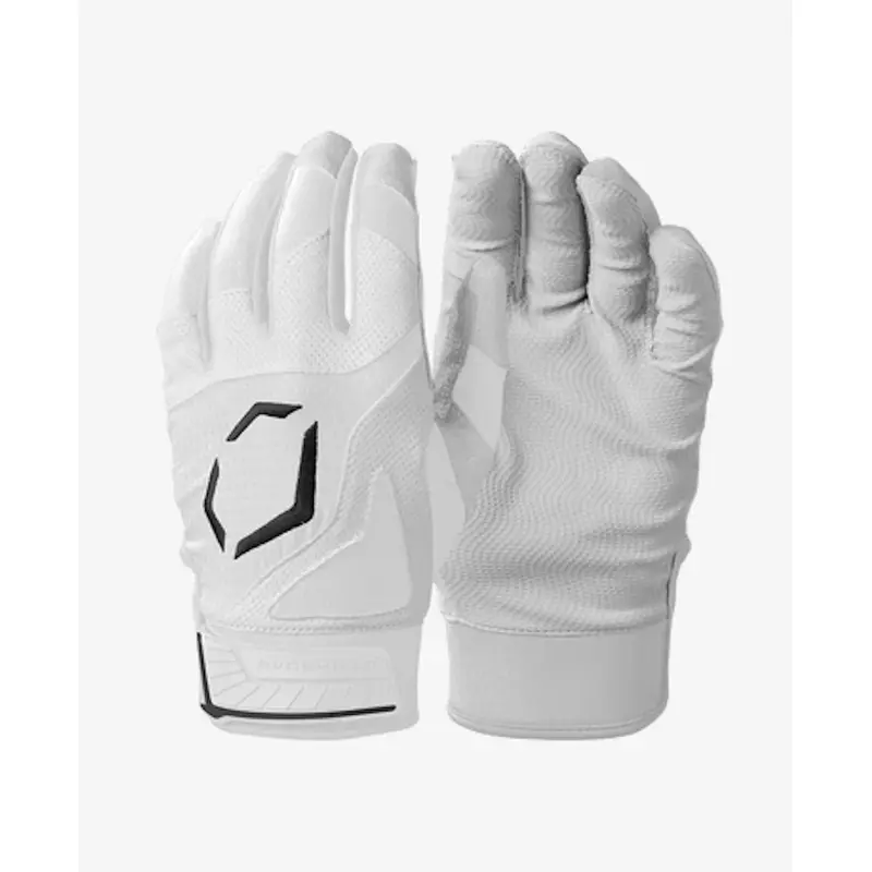 New Evoshield Srz1 Youth Batting Gloves White Lg