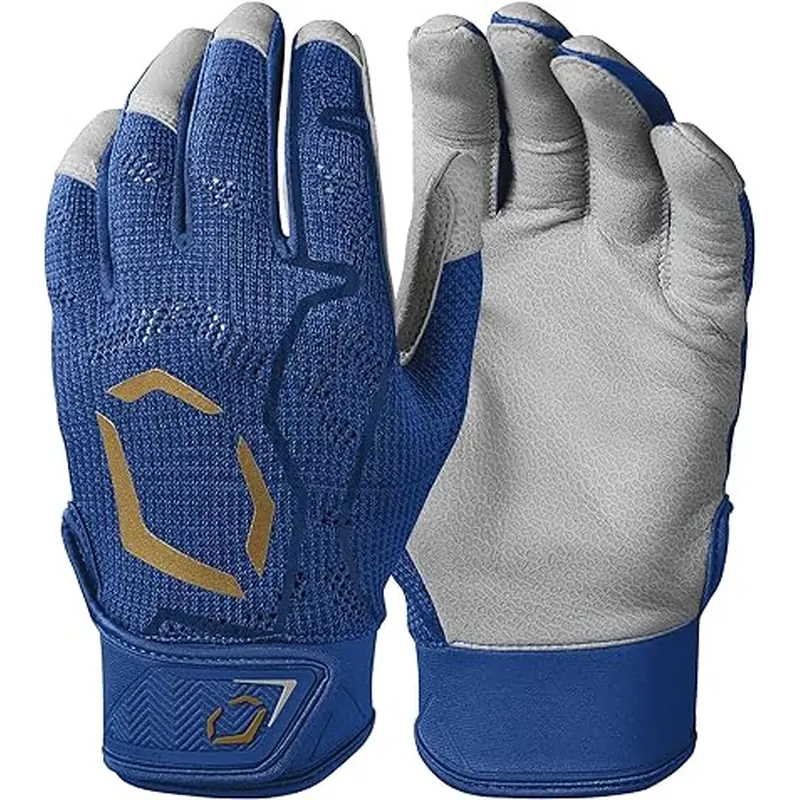 New XXL EvoShield Batting Gloves Royal Blue