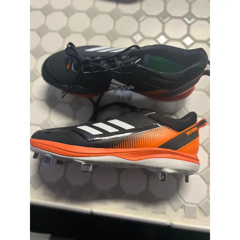 Orange  Adidas Icon 7 Baseball Cleats Size 12