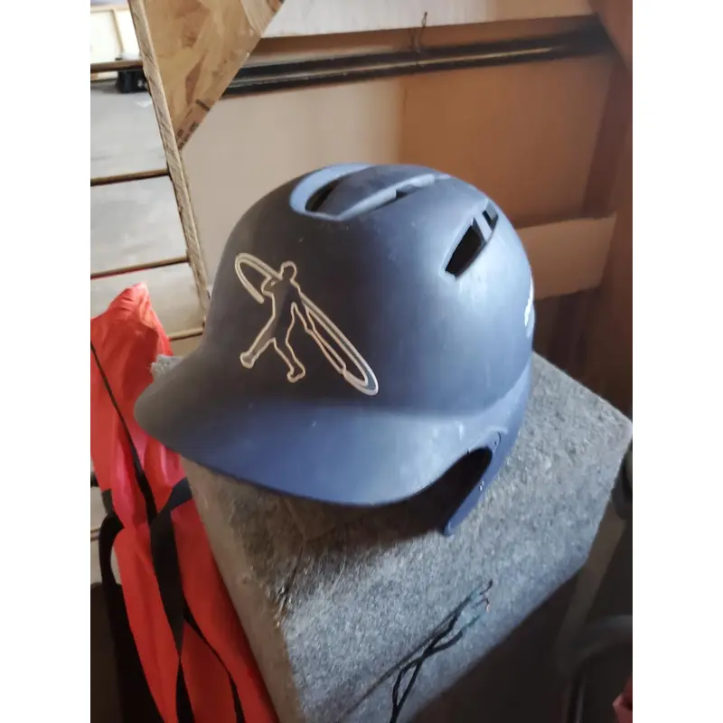 Blue Used 6 3/4 DeMarini Batting Helmet