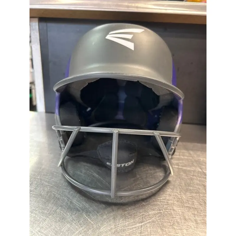 Used Easton HELMET Batting Helmet w/Mask Purple M/L 11868-S000064899