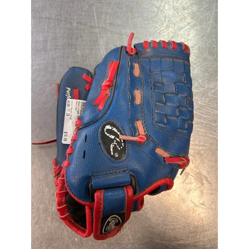 Used Rawlings PL11 BB/SB Glove LH Throw Royal Blue 11" 11868-S000064772