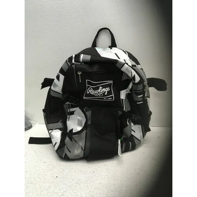 Used Rawlings BACKPACK BB/SB Player Backpack Black And White 11443-S000192754