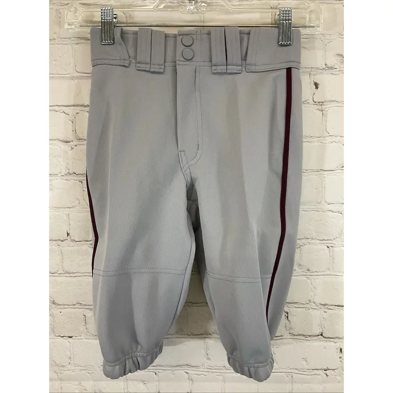Easton A167106 Youth Pro  Knicker Piped Baseball Pants Grey YS Youth Small