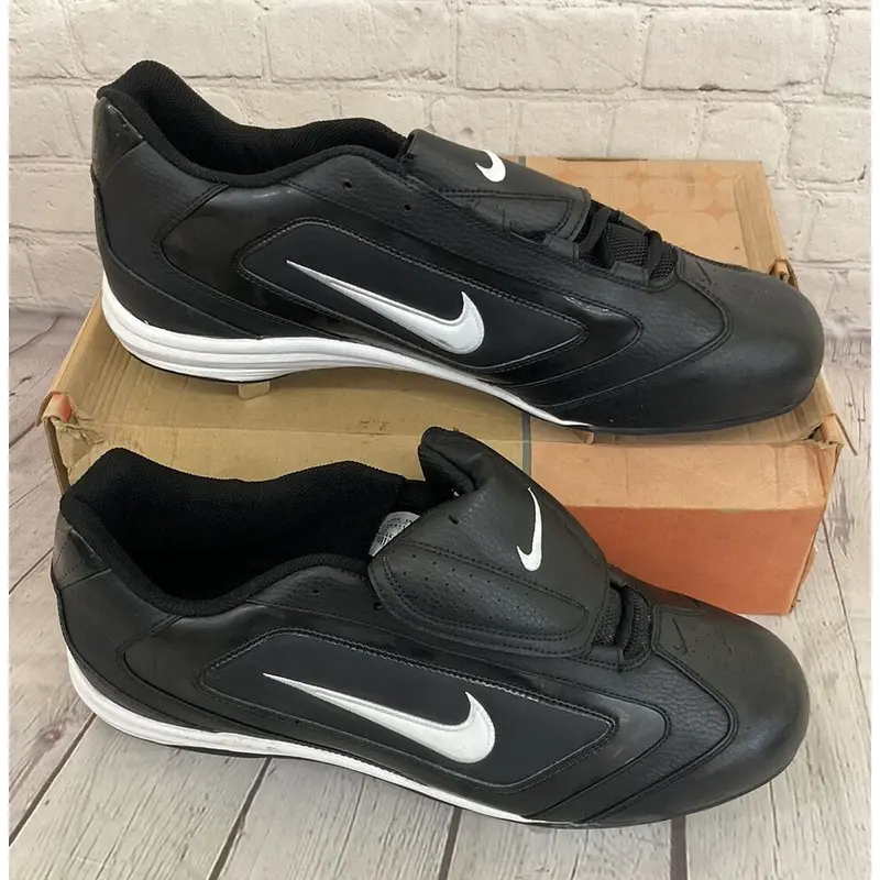 Nike 304697 011 Slasher Men's Baseball Cleats Black White US 14 UPC 091204118288