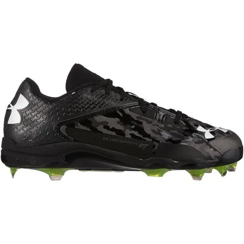 Under Armour Deception Low DT Metal Baseball Cleats Black - Size 7.5 - $100