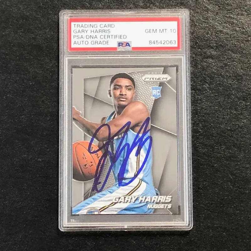 2014-15 Panini Prizm #267 Gary Harris Signed AUTO 10 PSA Slabbed RC Nuggets