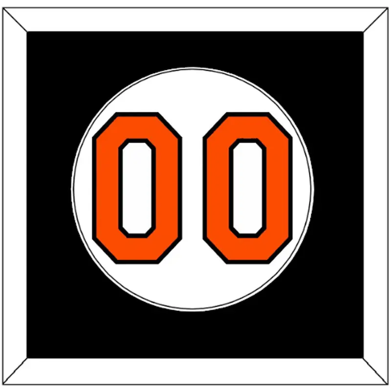 Baltimore Number - Home White - Single Mat 2
