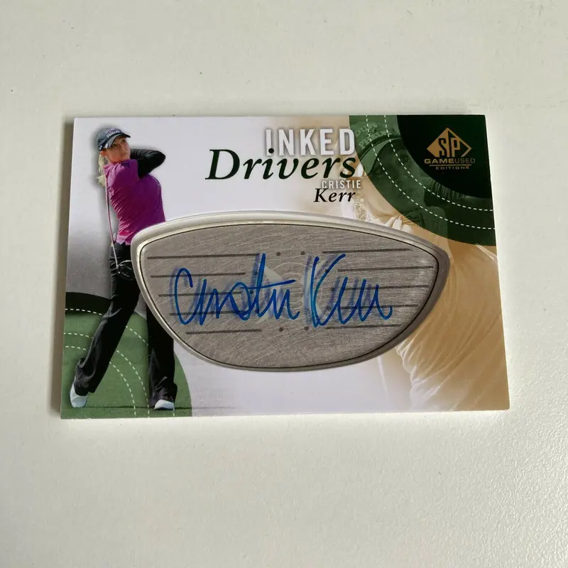 2013 Upper Deck SP Inked Drivers Christie Kerr Auto Golf