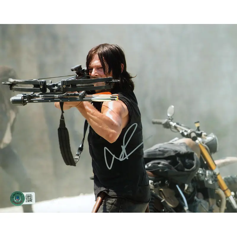 Norman Reedus The Walking Dead Authentic Signed 8x10 Photo BAS #BJ67364